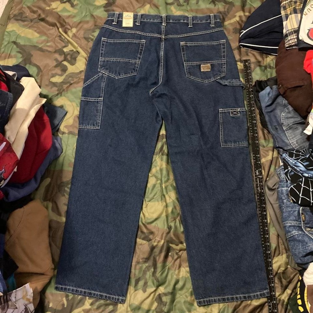 Deadstock‎ Big Smith carpenter jeans vtg 90s/00s workwear size 34/30